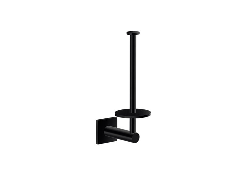 Spare Toilet Roll Holder Black Mat Commercial Value